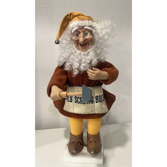Vintage TELCO‎ MOTIONETTES OF  CHRISTMAS ELF 1993 Animated Figure 21" Toy Maker - Picture 1 of 16